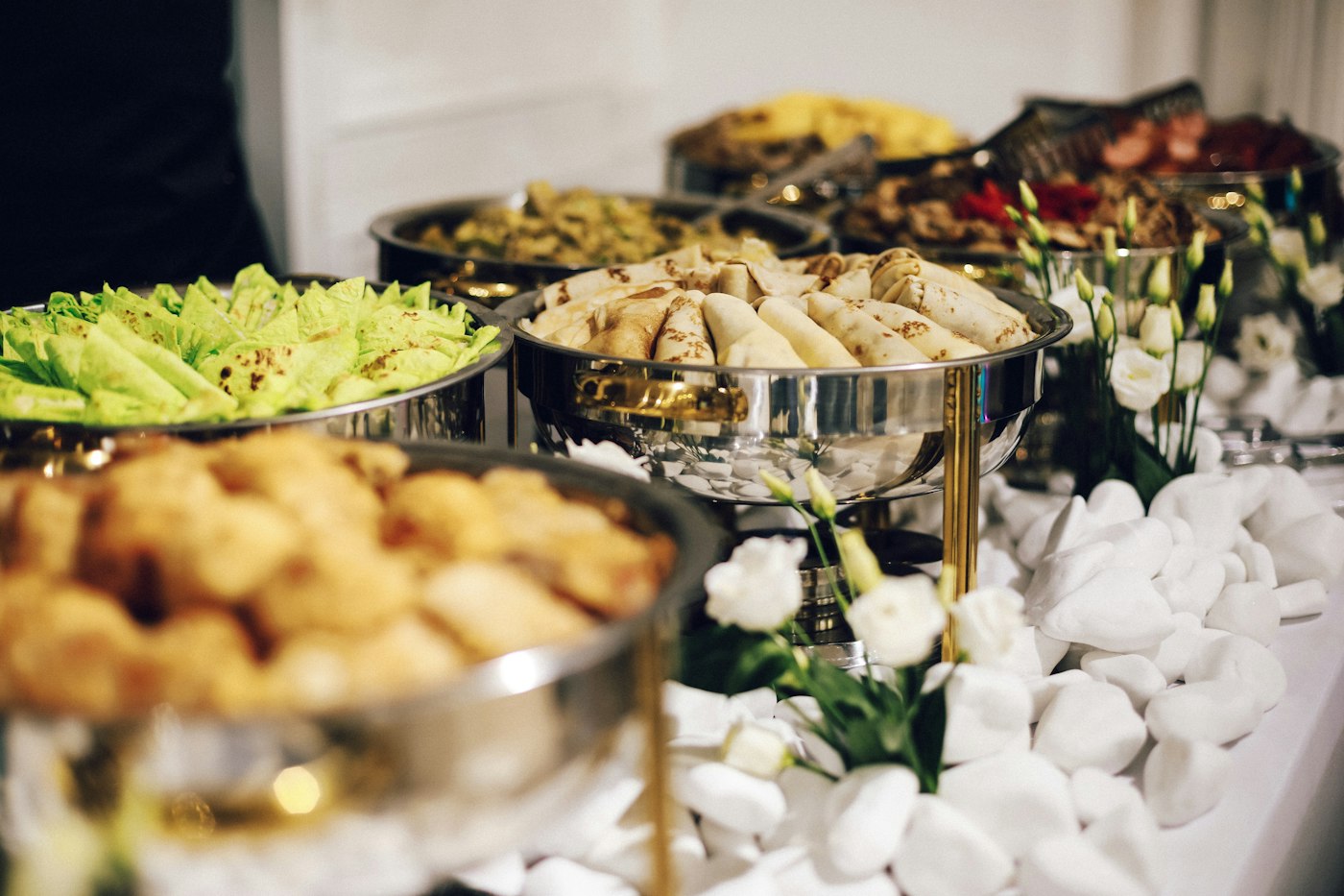 Buffet préparé pour les participants